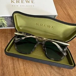 KREWE Dede Nylon Polarized Lens Sunglasses Dede Nylon Canary 18K Sunglasses main image 4